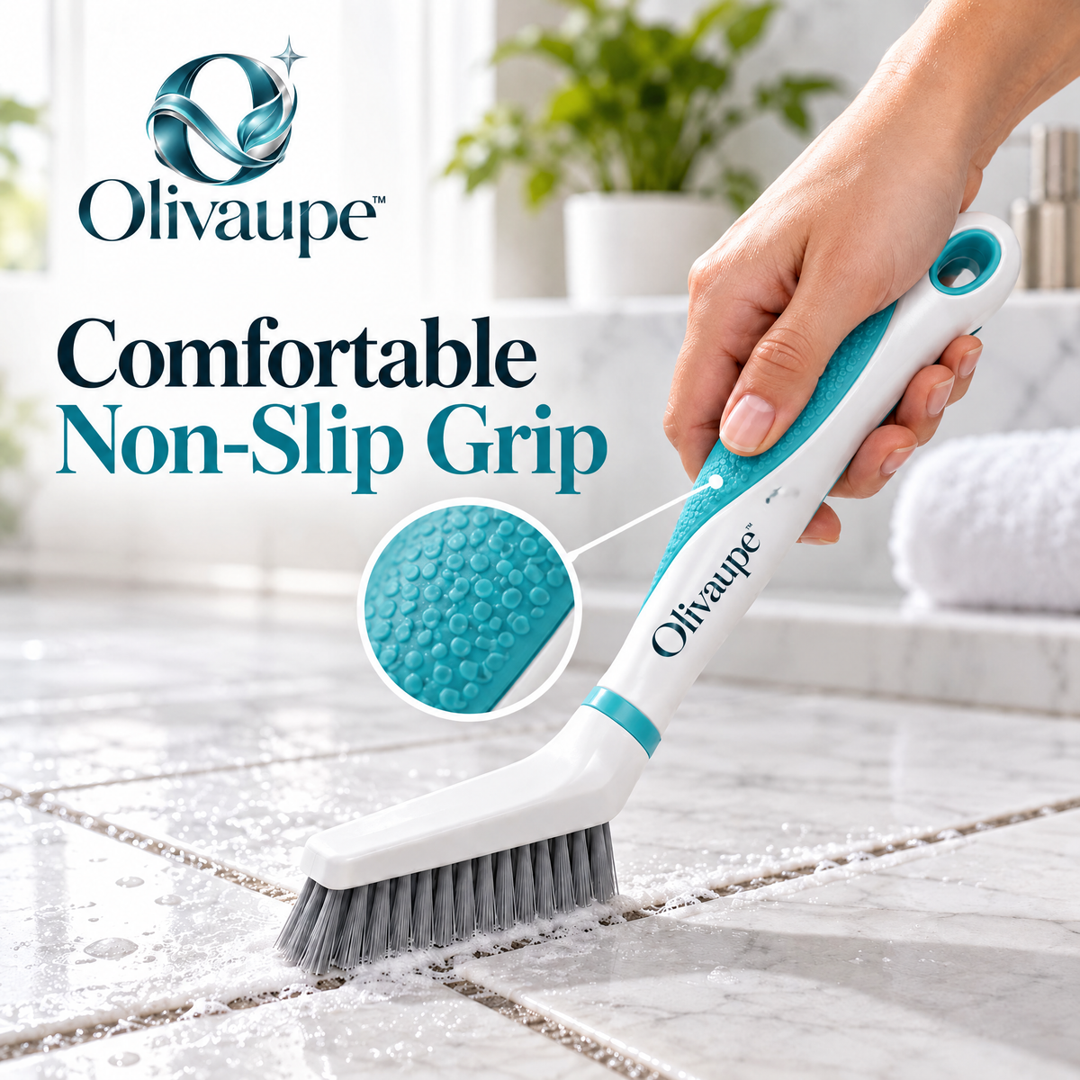 Olivaupe™ Precision Grout Cleaning Brush – Narrow Tile Joint Scrubber for Bathrooms, Kitchens & Hard-to-Reach Lines