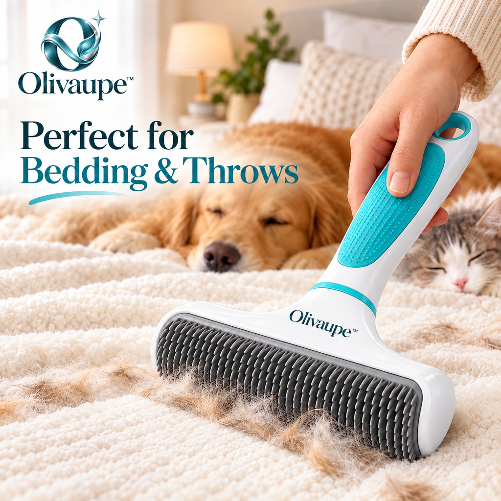 Olivaupe™ FurLift Reusable Pet Hair Remover – Manual Roller Cleaner for Sofas, Carpets, Bedding, Car Seats & Everyday Fabric Surfaces