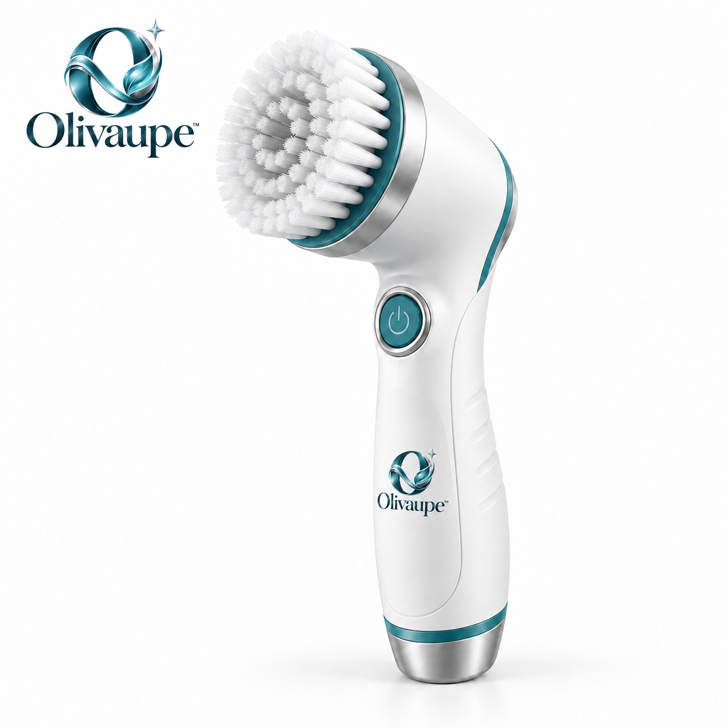 Olivaupe™ Cordless Electric Spin Cleaning Brush – Rechargeable Multi-Head Scrubber with Extendable Handle for Bathroom, Kitchen & Home Cleaning