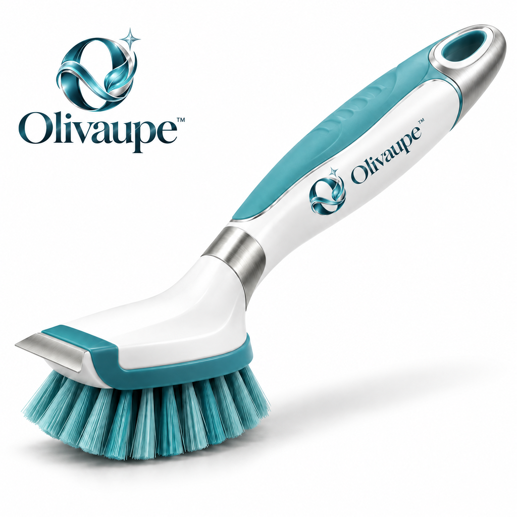 Olivaupe™ HeatZone Stovetop Cleaning Brush – Heavy-Duty Kitchen Scrubber for Cooktops, Burners, Grates & Grease-Prone Surfaces