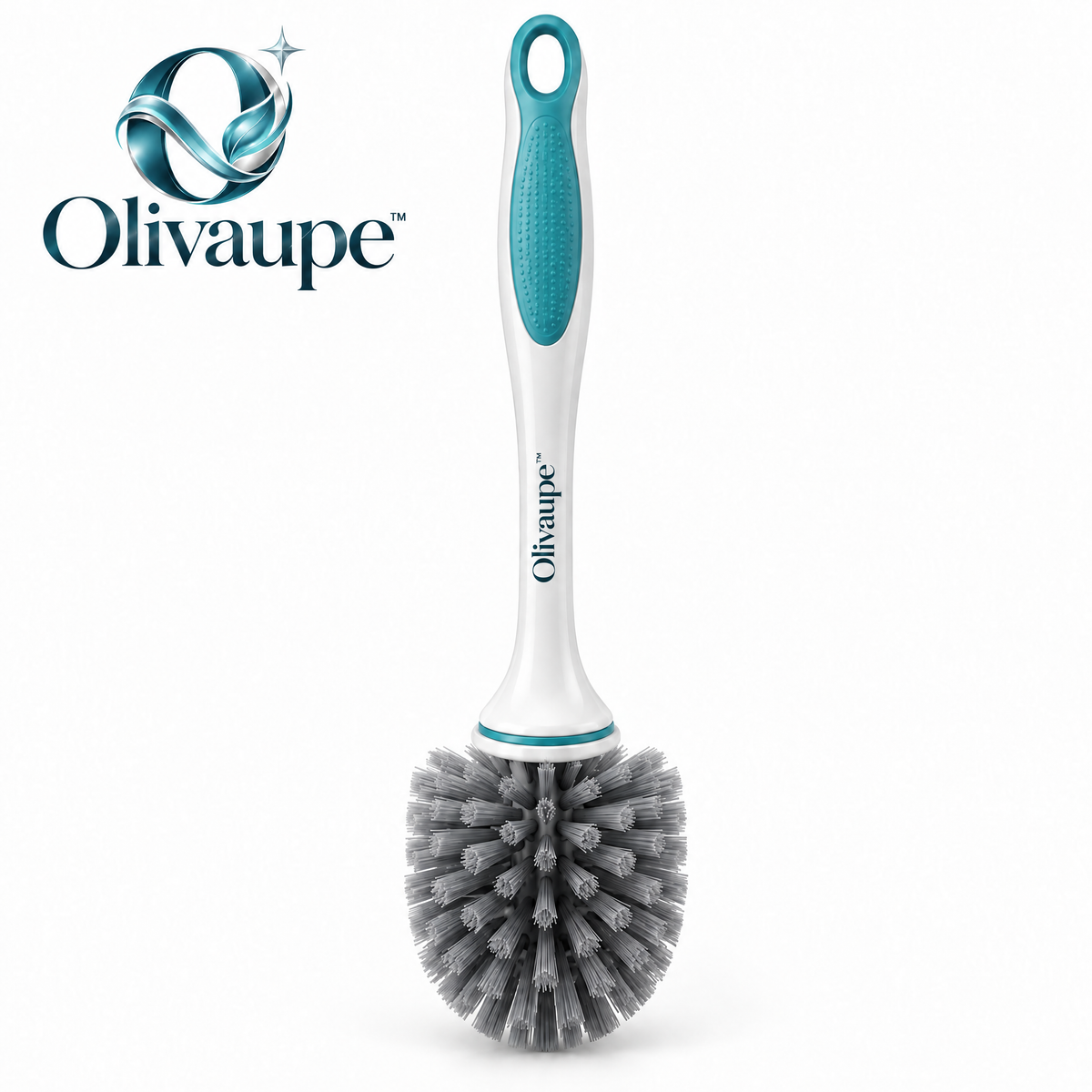 Olivaupe™ DeepReach Toilet Cleaning Brush – Under-Rim Bowl Scrubber with Quick-Dry Holder for Everyday Bathroom Cleaning