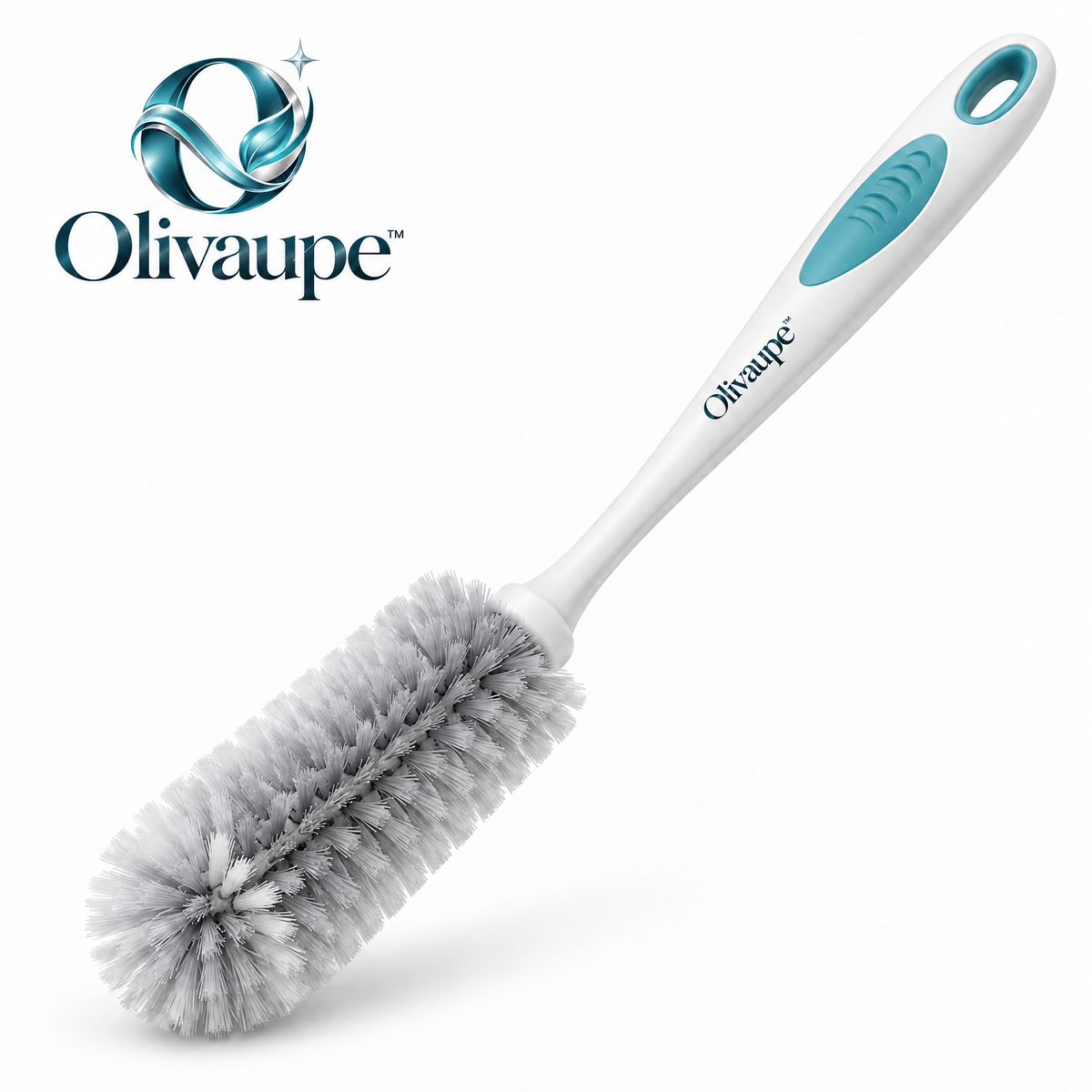 Olivaupe™ ClearCup Cleaning Brush – Long-Reach Bottle & Glass Scrubber for Tumblers, Mugs, Bottles & Narrow Drinkware