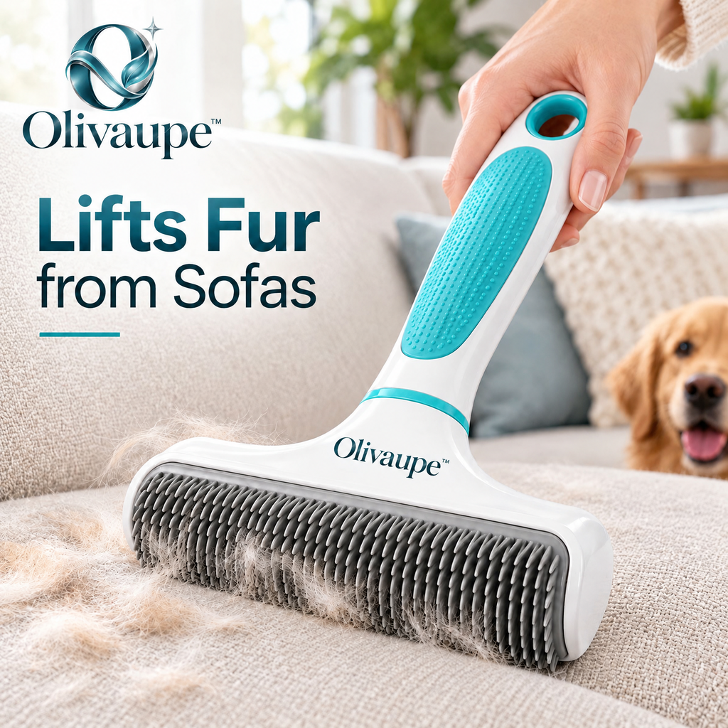 Olivaupe™ FurLift Reusable Pet Hair Remover – Manual Roller Cleaner for Sofas, Carpets, Bedding, Car Seats & Everyday Fabric Surfaces