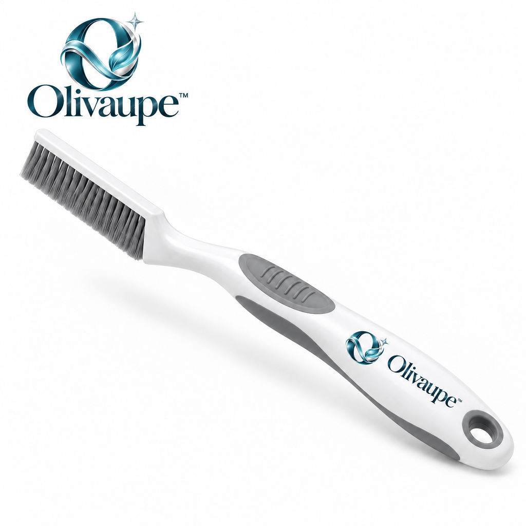 Olivaupe™ EdgeReach Crevice Cleaning Brush – Ultra-Slim Detail Scrubber for Grout, Window Tracks, Sinks & Hard-to-Reach Gaps