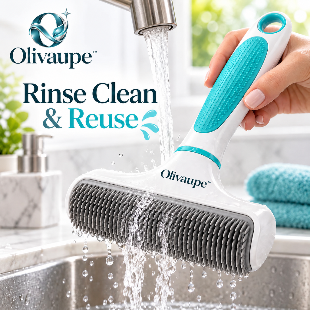 Olivaupe™ FurLift Reusable Pet Hair Remover – Manual Roller Cleaner for Sofas, Carpets, Bedding, Car Seats & Everyday Fabric Surfaces