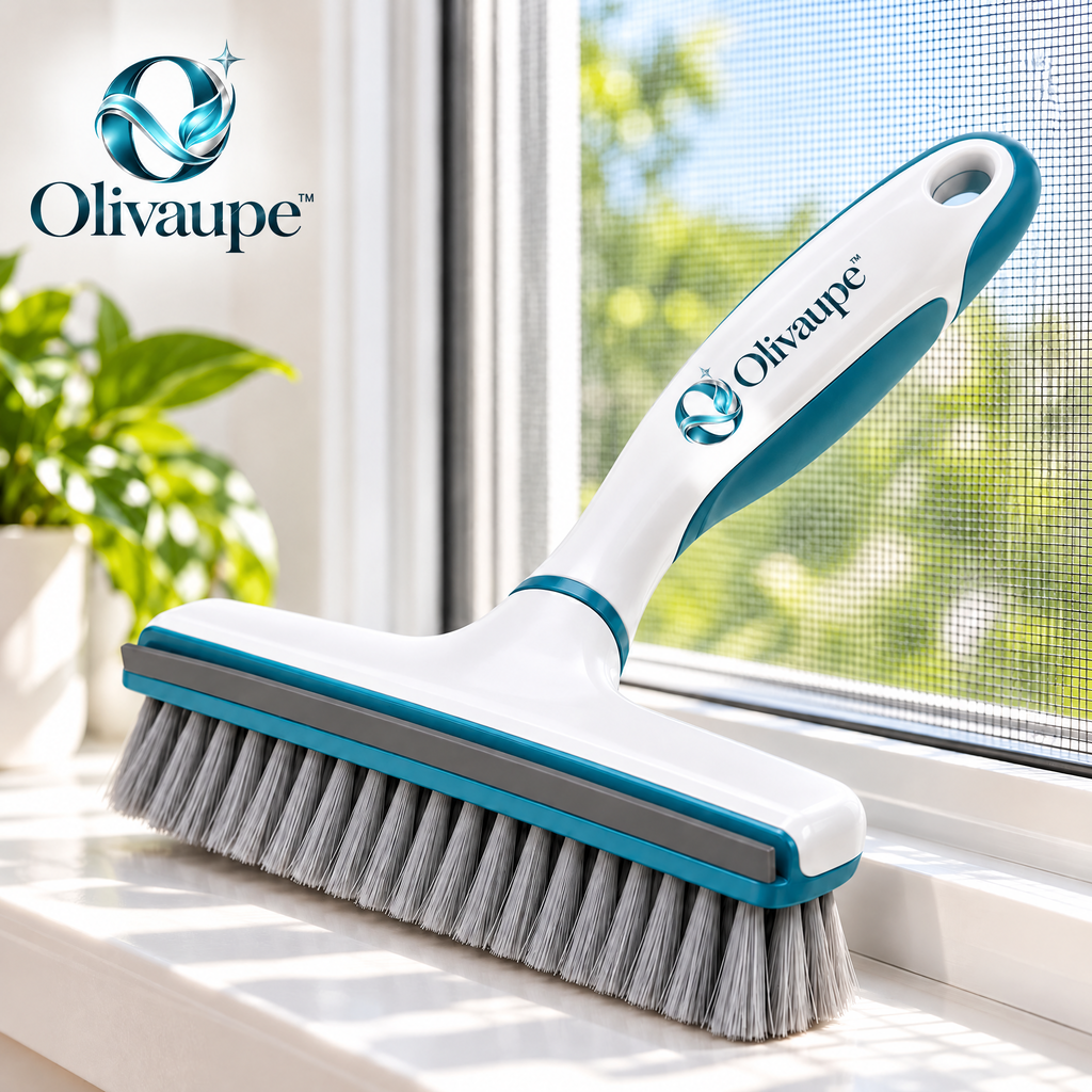 Olivaupe™ ScreenSweep Window Screen Cleaning Brush – Dual-Sided Mesh Duster for Window Screens, Sliding Doors & Fine Dust Removal
